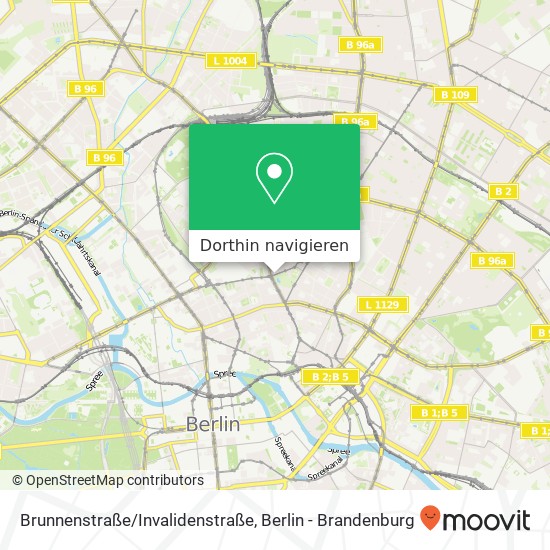 Brunnenstraße/Invalidenstraße Karte