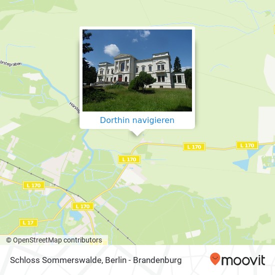 Schloss Sommerswalde Karte