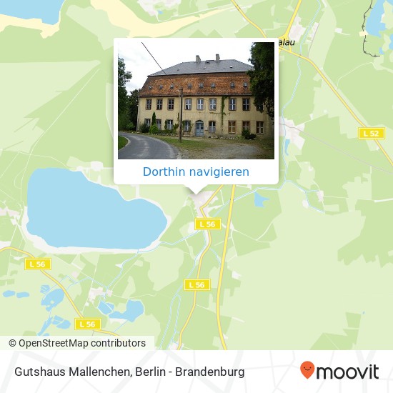 Gutshaus Mallenchen Karte