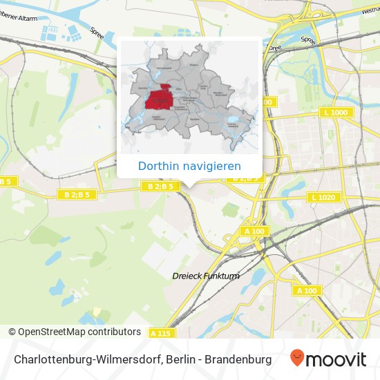 Charlottenburg-Wilmersdorf Karte