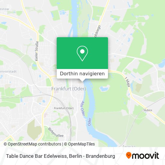 Table Dance Bar Edelweiss Karte