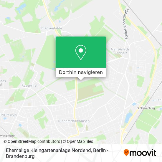 Ehemalige Kleingartenanlage Nordend Karte