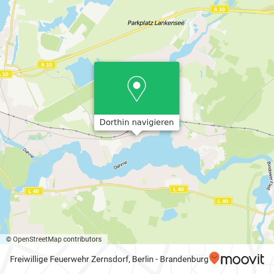 Freiwillige Feuerwehr Zernsdorf Karte