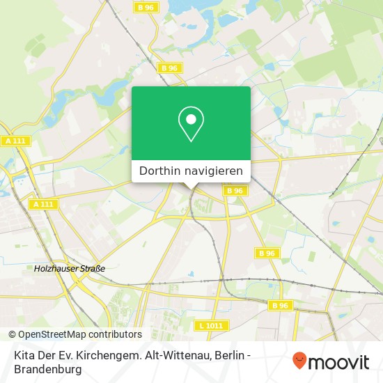 Kita Der Ev. Kirchengem. Alt-Wittenau Karte