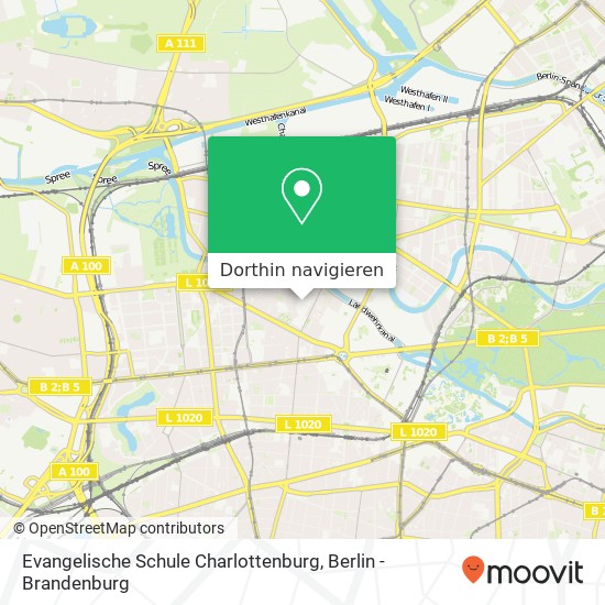Evangelische Schule Charlottenburg Karte