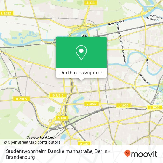 Studentwohnheim Danckelmannstraße Karte