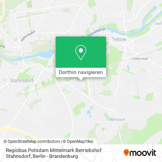 Regiobus Potsdam Mittelmark Betriebshof Stahnsdorf Karte