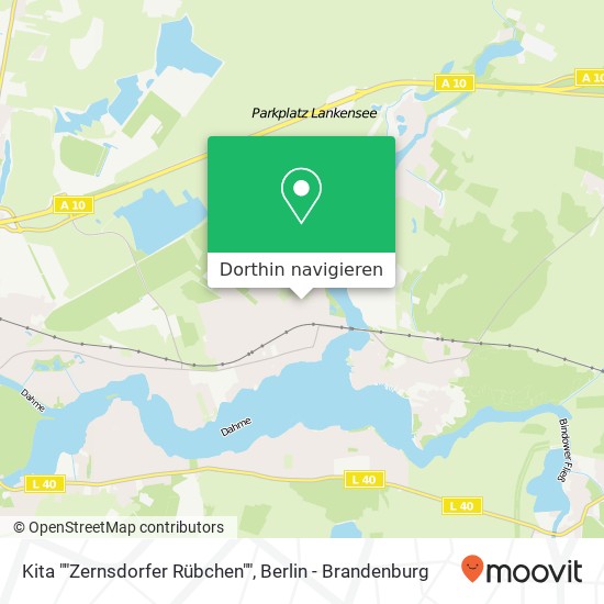 Kita ""Zernsdorfer Rübchen"" Karte