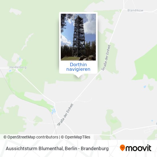 Aussichtsturm Blumenthal Karte