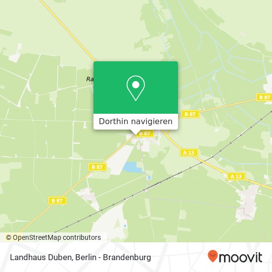 Landhaus Duben Karte