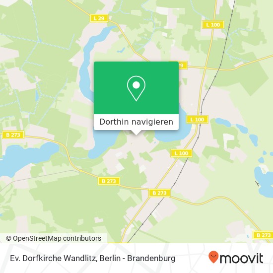 Ev. Dorfkirche Wandlitz Karte