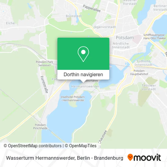 Wasserturm Hermannswerder Karte