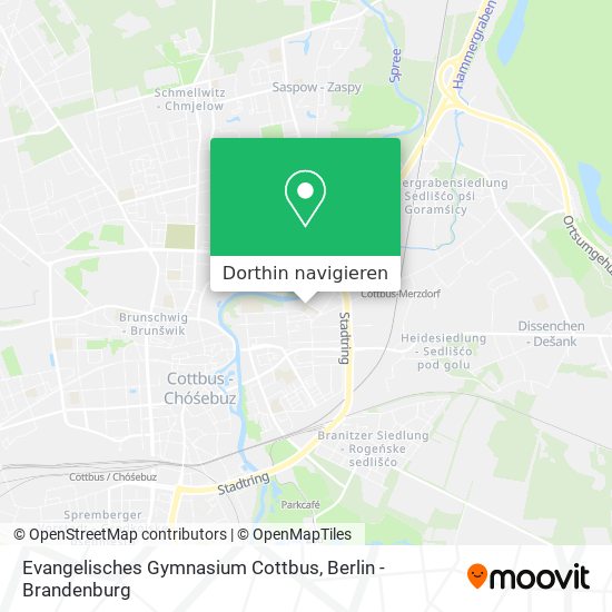 Evangelisches Gymnasium Cottbus Karte