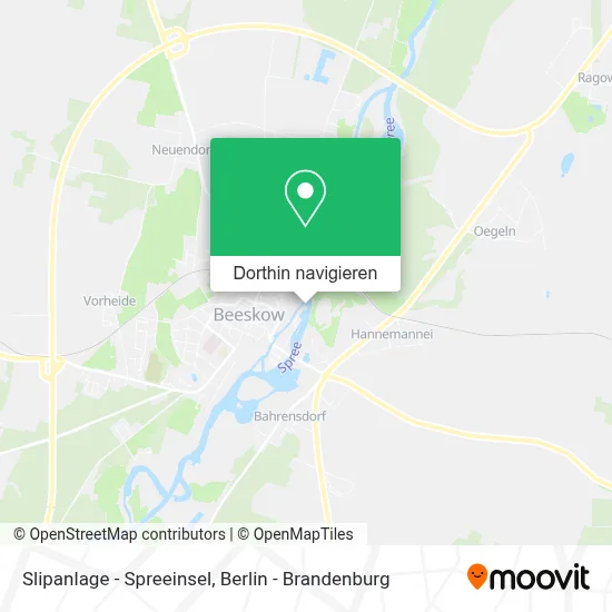 Slipanlage - Spreeinsel Karte