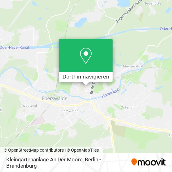 Kleingartenanlage An Der Moore Karte