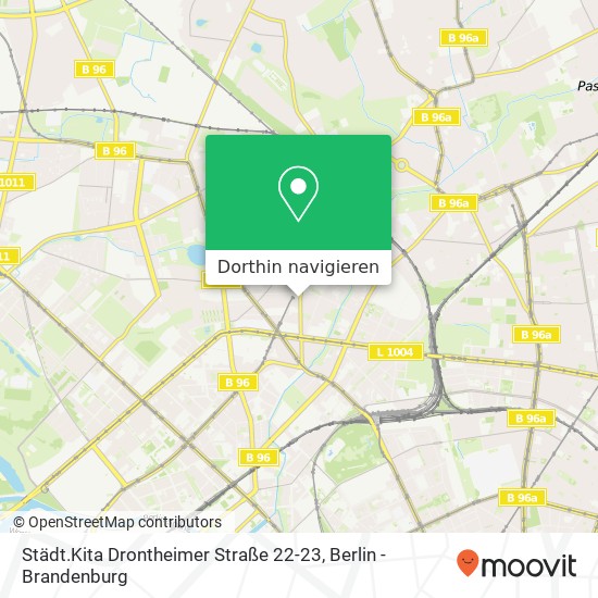 Städt.Kita Drontheimer Straße 22-23 Karte