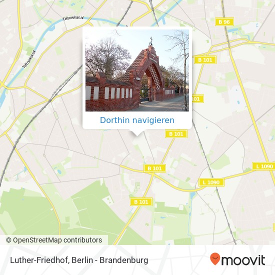 Luther-Friedhof Karte