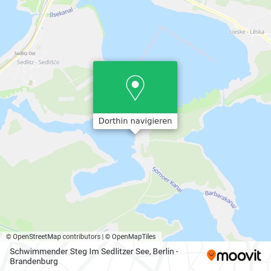 Schwimmender Steg Im Sedlitzer See Karte