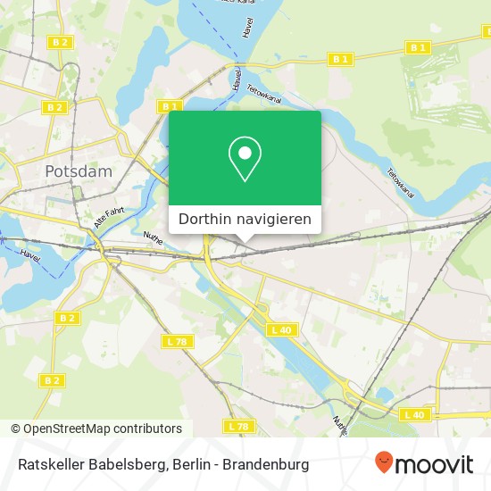 Ratskeller Babelsberg Karte