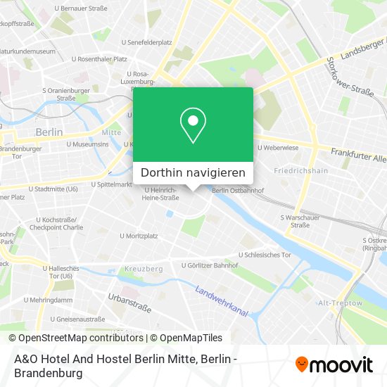 A&O Hotel And Hostel Berlin Mitte Karte