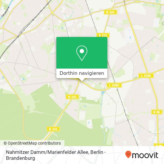 Nahmitzer Damm / Marienfelder Allee Karte