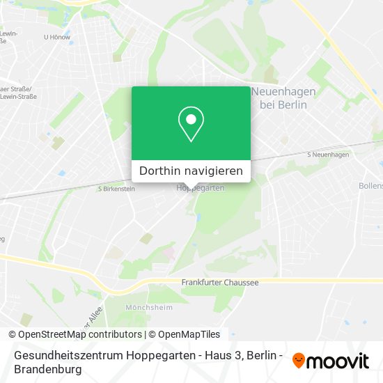 Gesundheitszentrum Hoppegarten - Haus 3 Karte