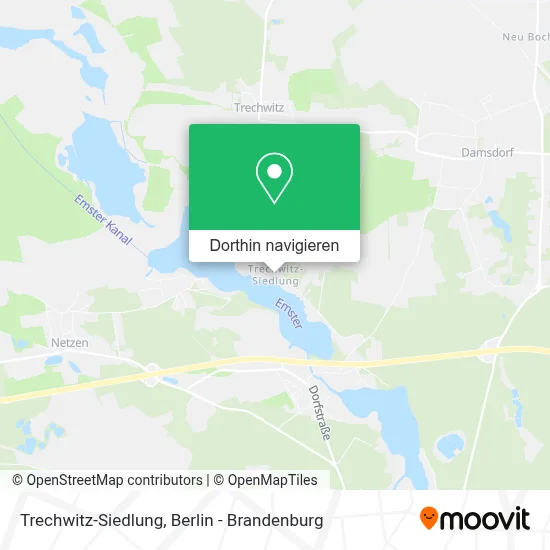 Trechwitz-Siedlung Karte