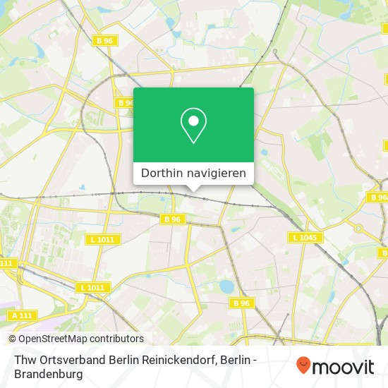 Thw Ortsverband Berlin Reinickendorf Karte