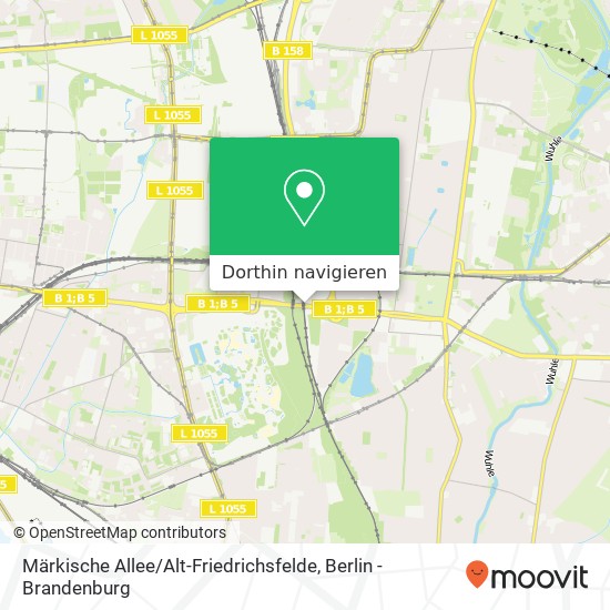 Märkische Allee / Alt-Friedrichsfelde Karte