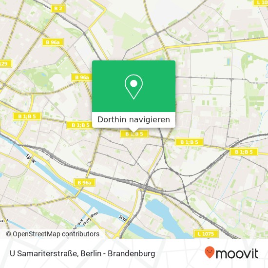 U Samariterstraße Karte