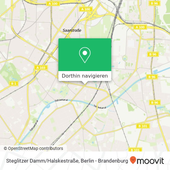Steglitzer Damm/Halskestraße Karte