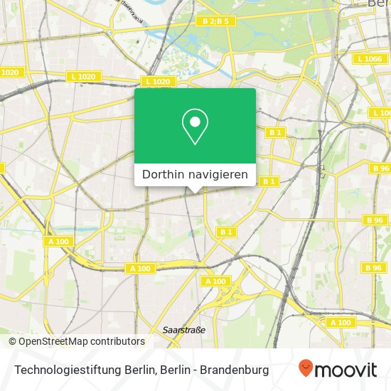 Technologiestiftung Berlin Karte