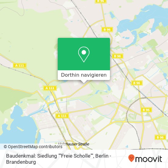Baudenkmal: Siedlung ""Freie Scholle"" Karte