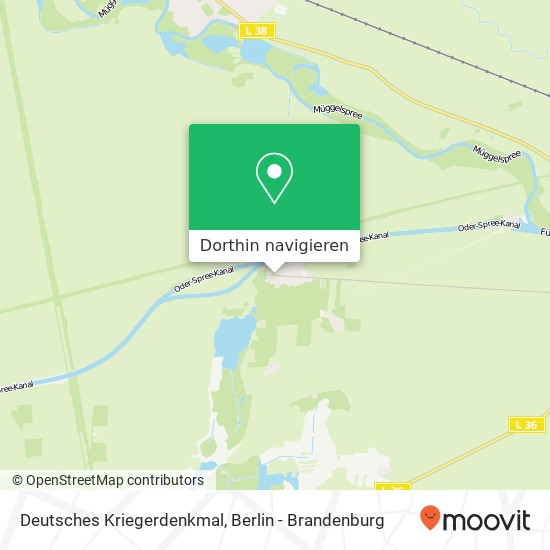 Deutsches Kriegerdenkmal Karte