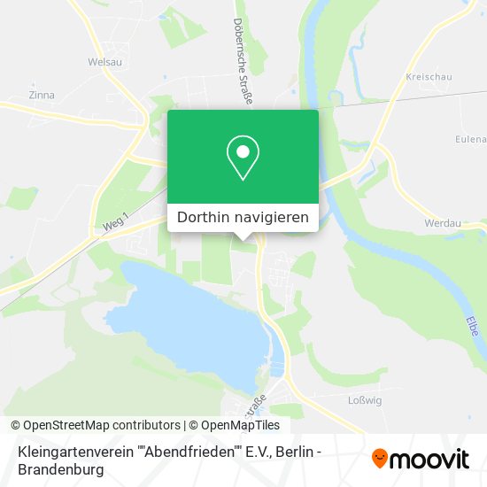 Kleingartenverein ""Abendfrieden"" E.V. Karte