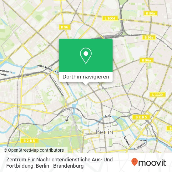 Zentrum Für Nachrichtendienstliche Aus- Und Fortbildung Karte