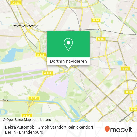 Dekra Automobil Gmbh Standort Reinickendorf Karte