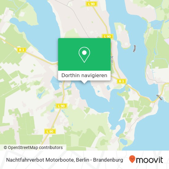 Nachtfahrverbot Motorboote Karte