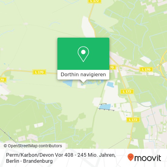 Perm / Karbon / Devon Vor 408 - 245 Mio. Jahren Karte