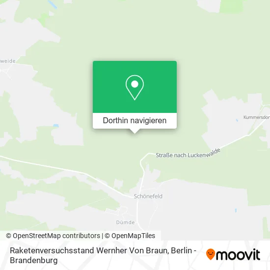 Raketenversuchsstand Wernher Von Braun Karte