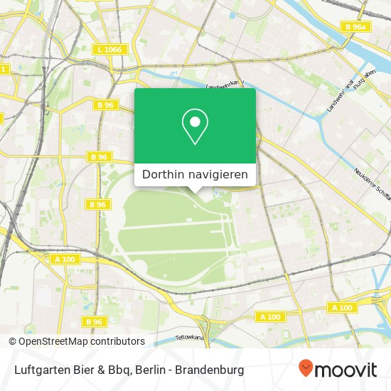 Luftgarten Bier & Bbq Karte