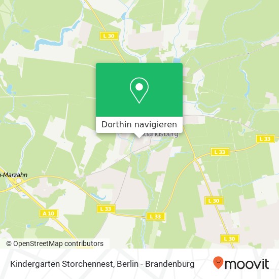 Kindergarten Storchennest Karte