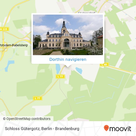 Schloss Gütergotz Karte
