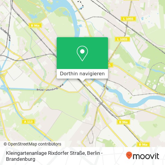 Kleingartenanlage Rixdorfer Straße Karte