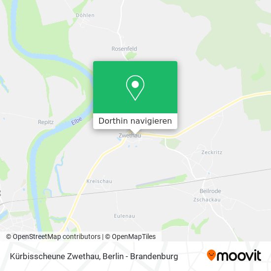 Kürbisscheune Zwethau Karte
