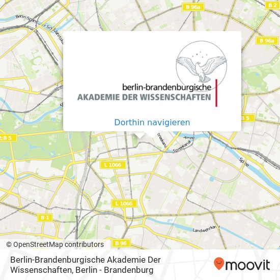 Berlin-Brandenburgische Akademie Der Wissenschaften Karte