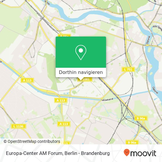 Europa-Center AM Forum Karte