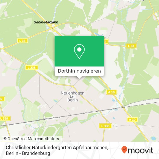 Christlicher Naturkindergarten Apfelbäumchen Karte