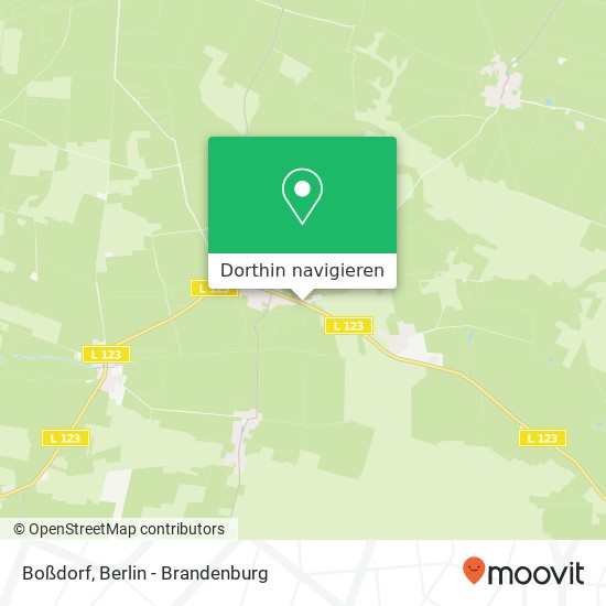 Boßdorf Karte