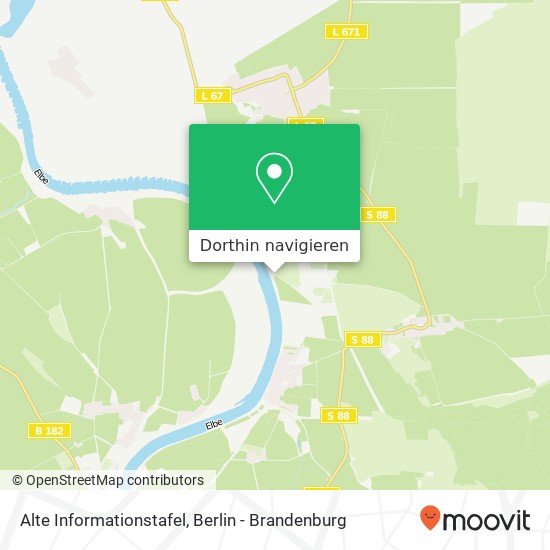 Alte Informationstafel Karte